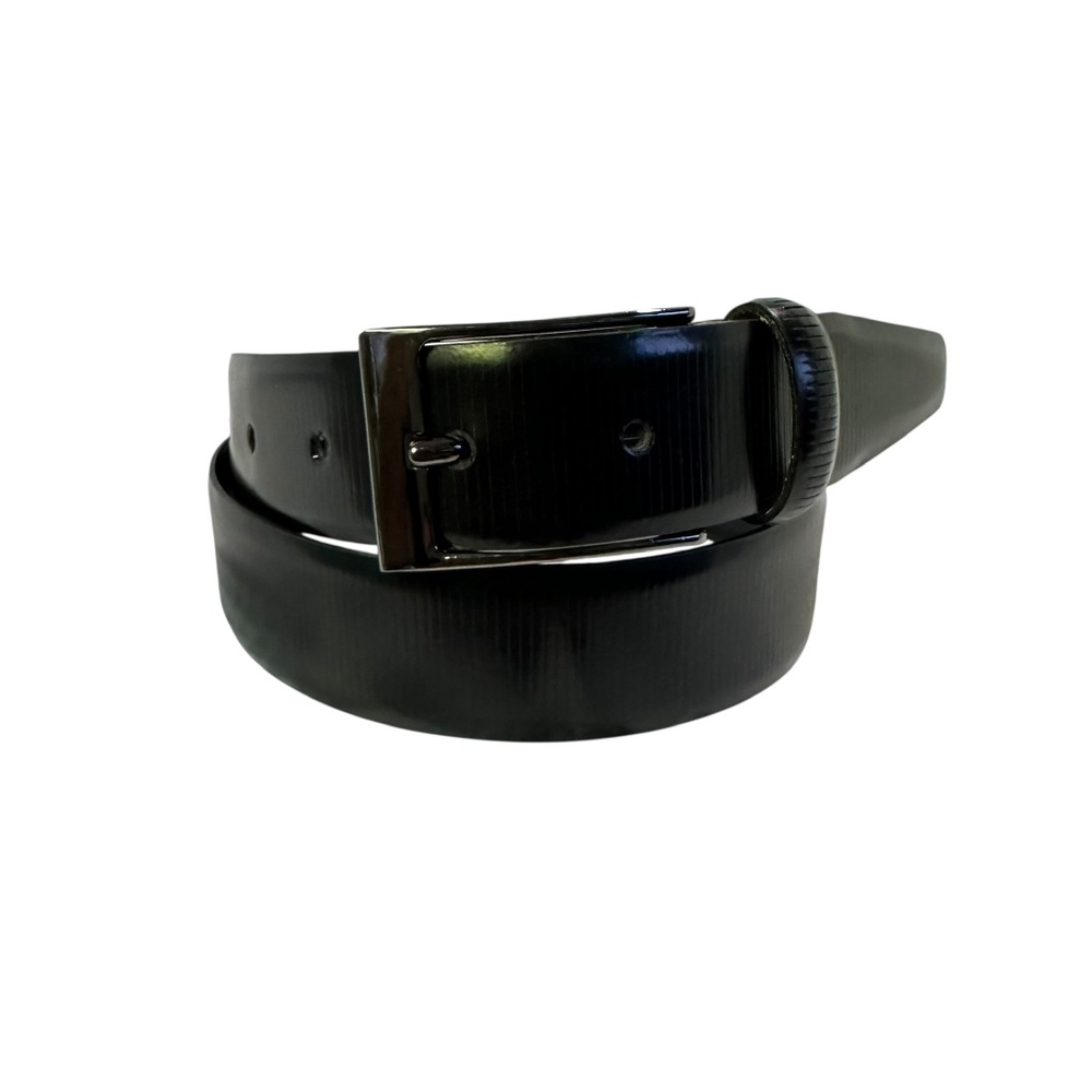PAUL LAWRENCE Black Genuine Italian Leather Size 30 Men Belt Made In Italy